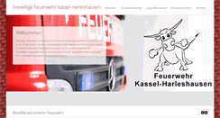 Desktop Screenshot of feuerwehr-harleshausen.de